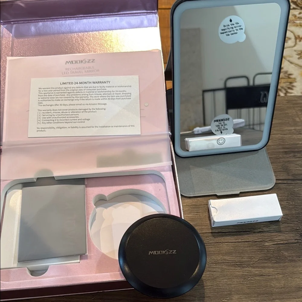Mookzz Rechargeable LED Travel Mirror